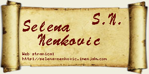 Selena Nenković vizit kartica